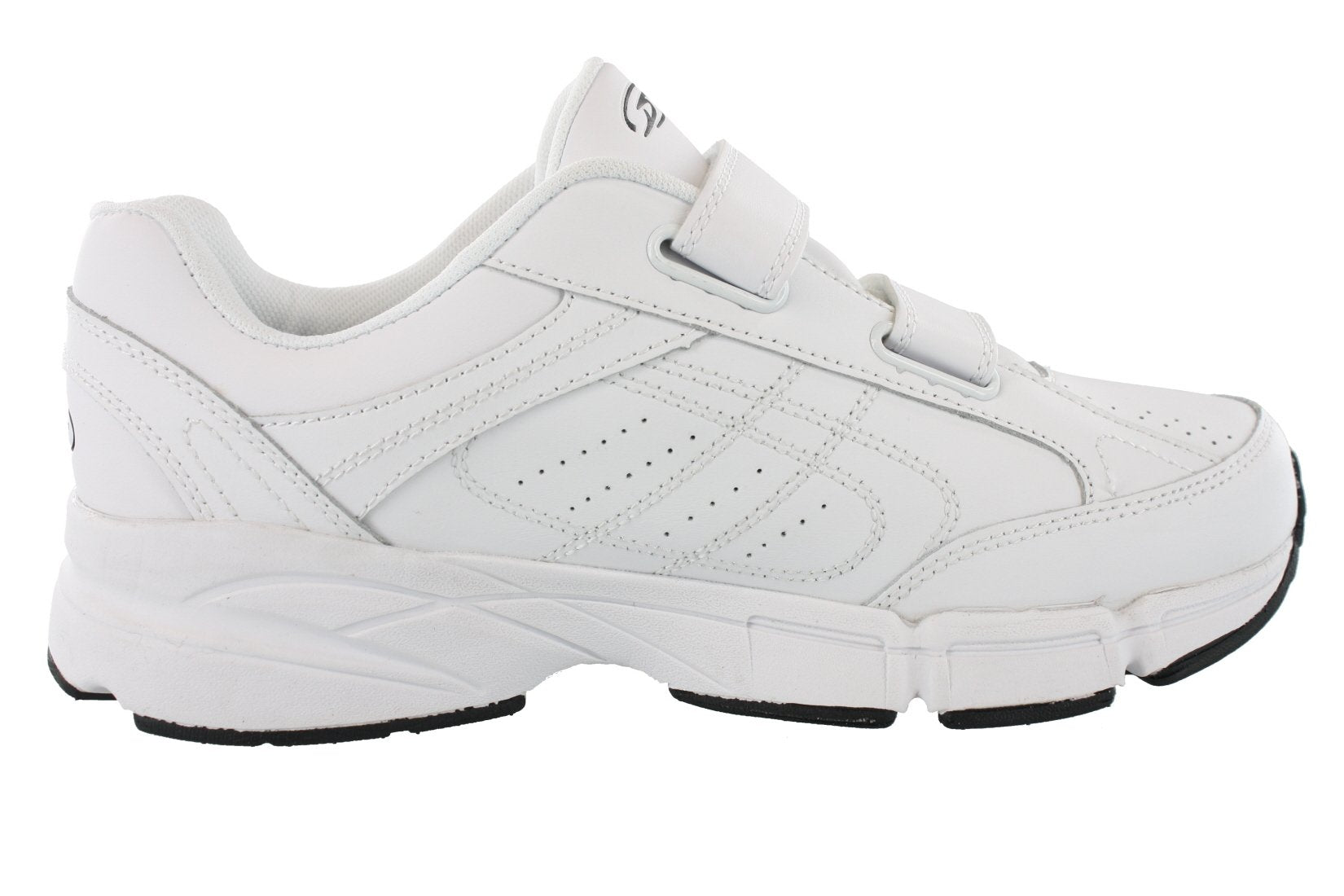 Dr.Scholls Mens Omega Light Weight Dual Strap Sneaker wide width (9 2E US, White)