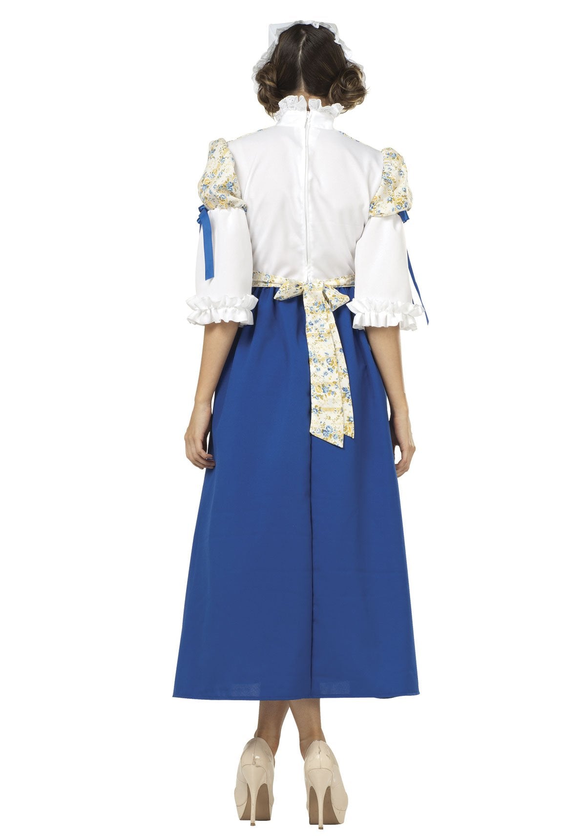 Colonial Lady Bella:Blue/Print