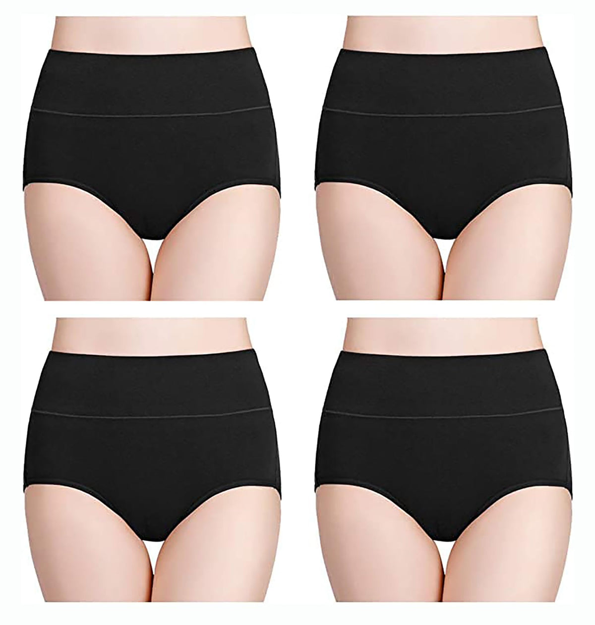 Think Tech WomenS High Waisted Cotton Hipster Panty Ladies Soft Panties L Women Cotton Hipster Panty L WomenS Seamless High L 