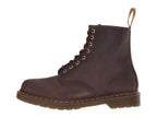 Dr. Martens Unisex 1460 Crazy Horse Leather 8 Eye Boot, Dark Brown, 12 Women/11 Men