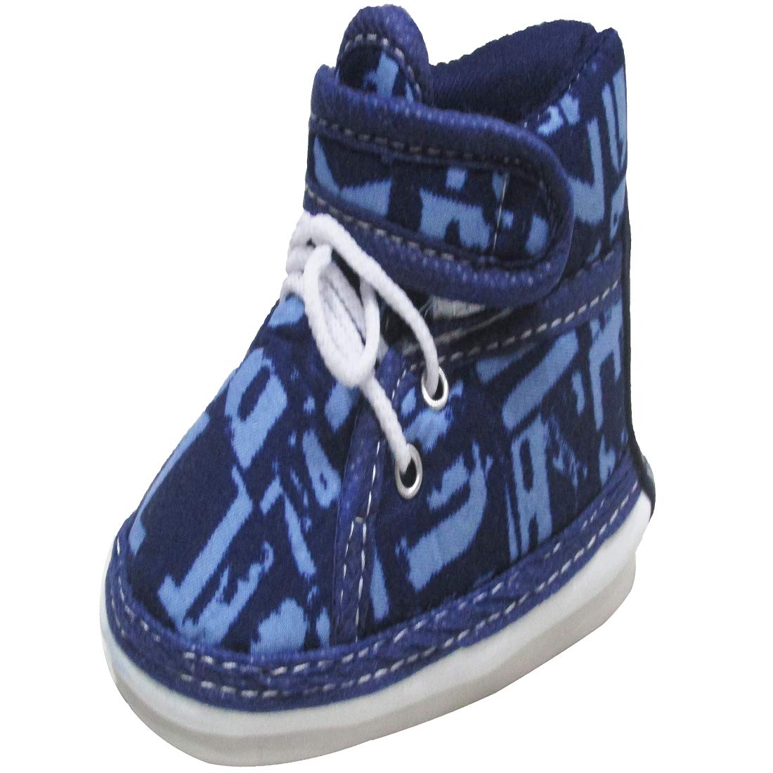 Vbaby First Walking Shoes Musical Shoes With Lace Baby Girl Baby Boys 1518 Months (Blue) 15-18