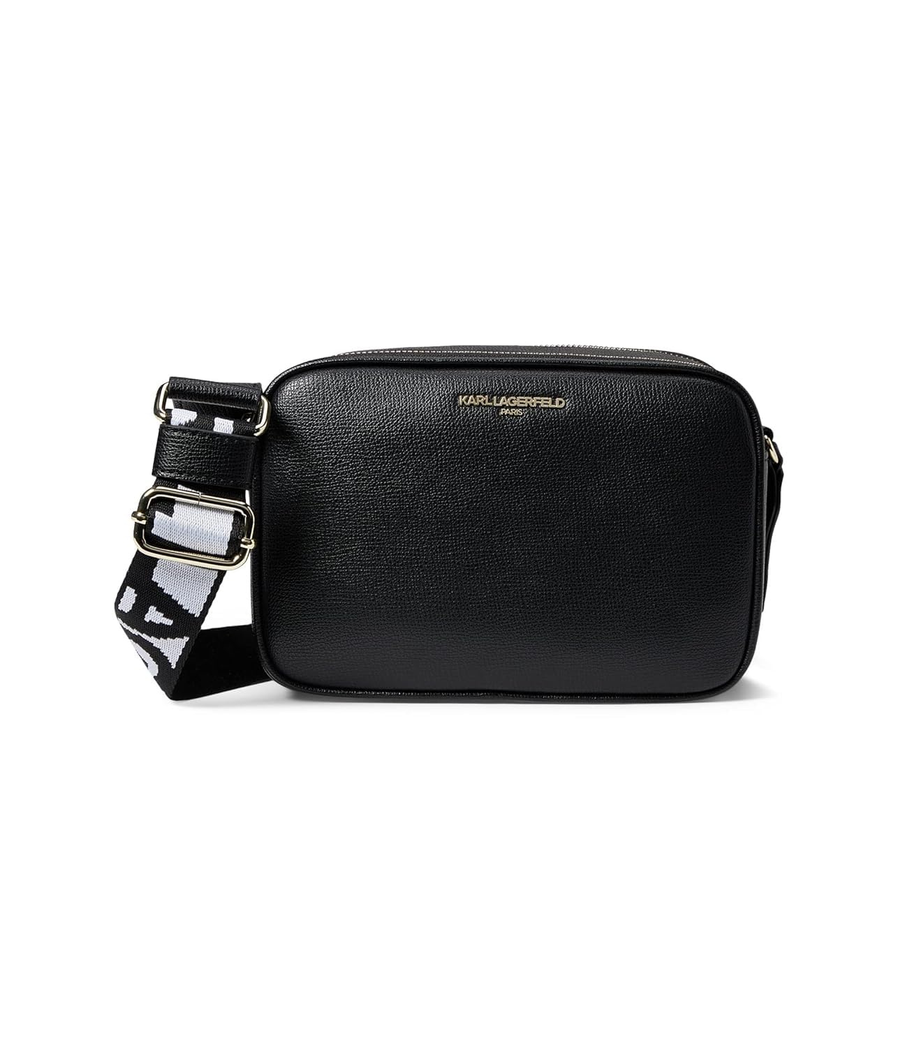 KARL LAGERFELD Paris Womens Handbags CROSSBODY,BLK/GOLD,1 SZ-New Condition
