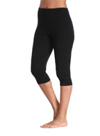 Kotii Women's Lightweight Soft Capri Leggings Crop Leggings 3/4 Stretch Yoga Pants