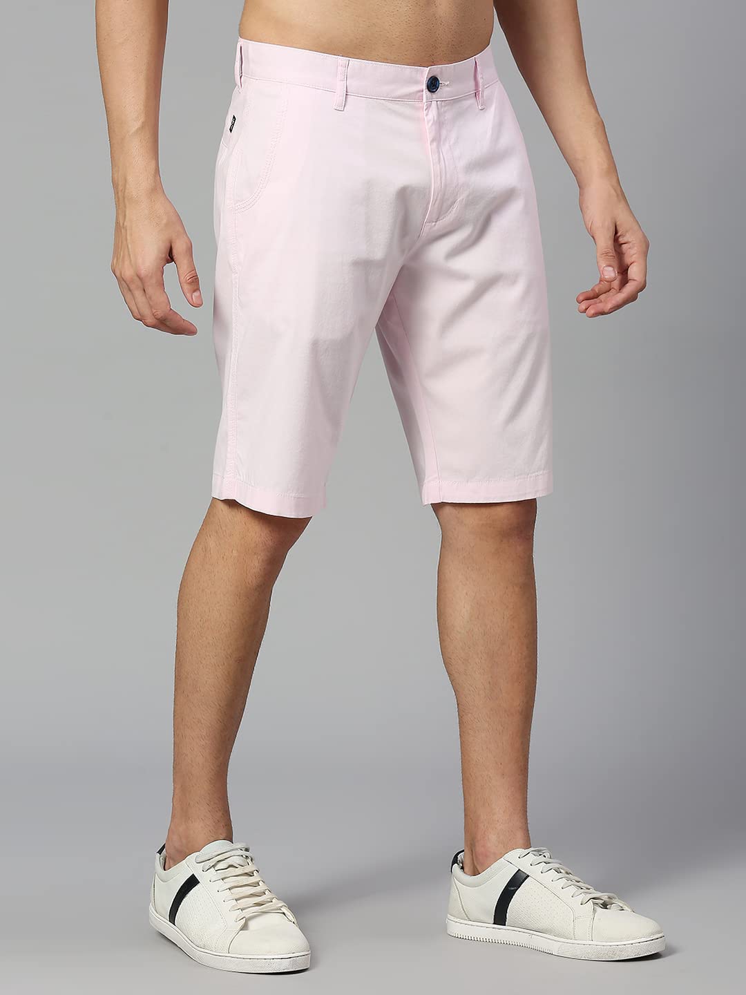 Thomas Scott Mens | 100% Cotton | Solid | Above Knee | Button Closure | Chino | Casual Shorts for Men