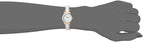 Anne Klein Women's AK/3212WTGB Gold-Tone and White Resin Bracelet Watch