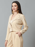 Kotty WomenS Solid Single Breasted Casual Blazer