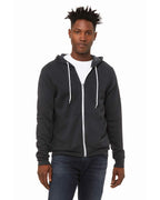 Unisex Sponge Fleece Full-Zip Hooded Sweatshirt - ASPHALT - 2XL(D0102H7WMPJ)