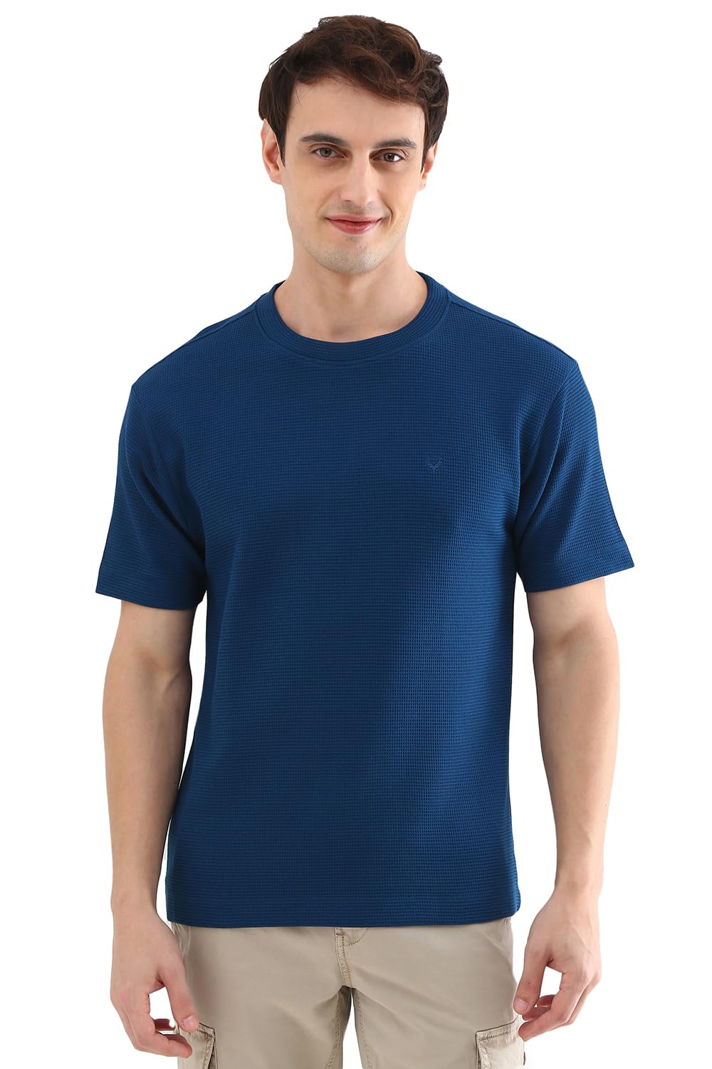 Allen Solly Men Regular Fit Casual Half Sleeve Short Sleeve Crew Neck T-Shirt