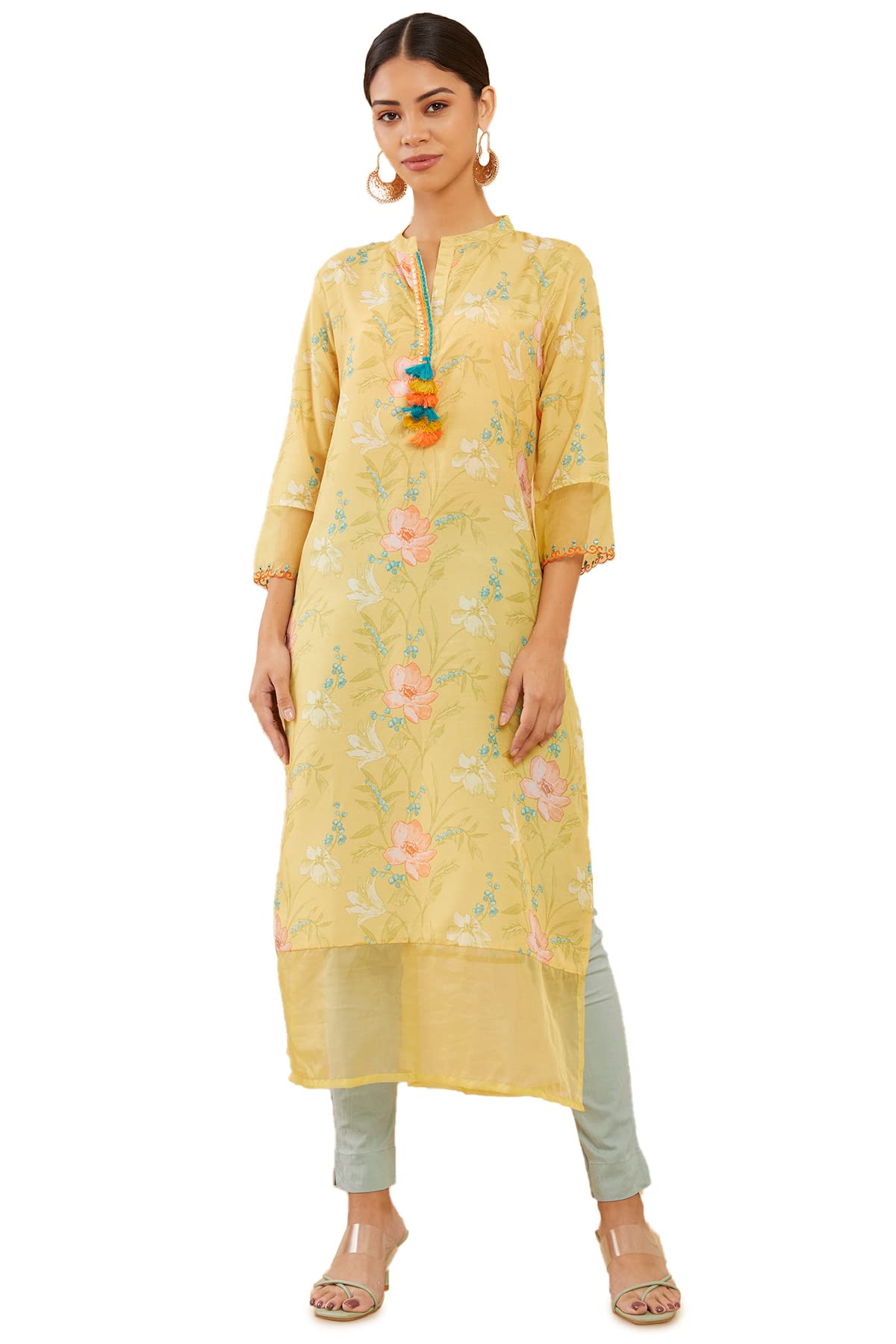 Soch Women Modal Floral Kurta
