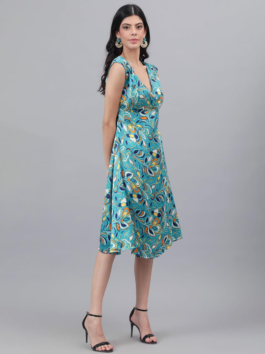 Kotty WomenS Fit And Flare Printed Dress
