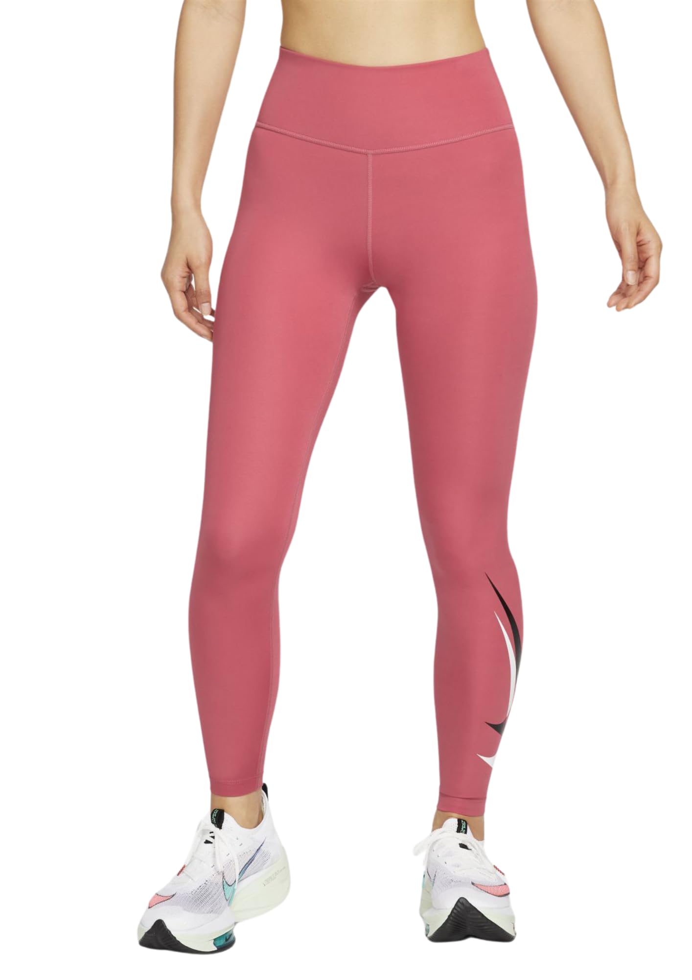 Nike High Rise Dri-FIT Swsh Run Skinny Tight Leggings 7/8 Women Running Leggings