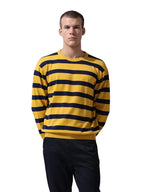 The Indian Garage Co Mens Oversized Textured Flatknit Full Sleeves Crew Neck Sweater
