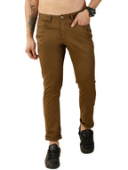 Thomas Scott Mens Cotton Blend Regular Fit Chinos - Khaki