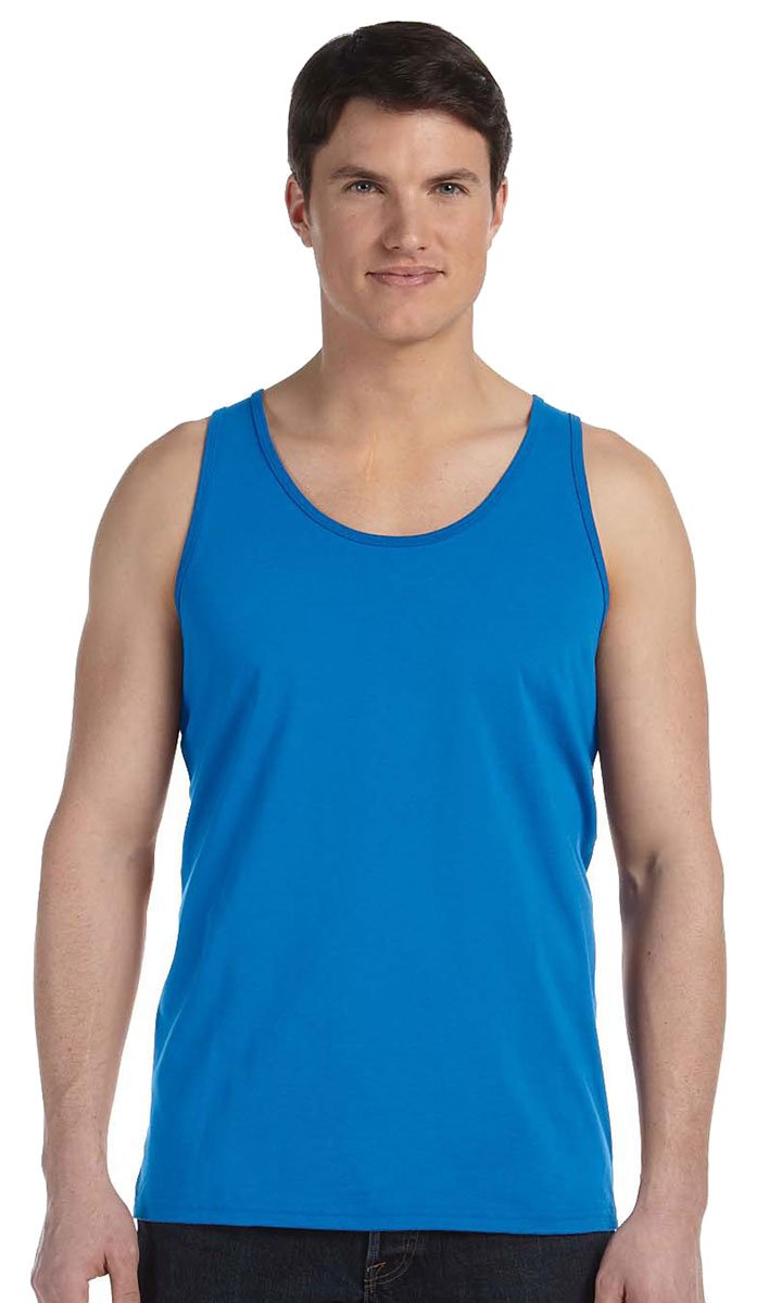 Unisex Jersey Tank - NEON BLUE - XS(D0102H7WSLP)
