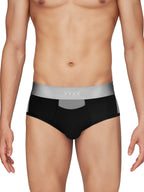 XYXX Mens Underwear Illuminati IntelliSoft Antimicrobial Micro Modal Brief Pack of 5 (Black ; Ture Blue ; Black Iris ; Black &