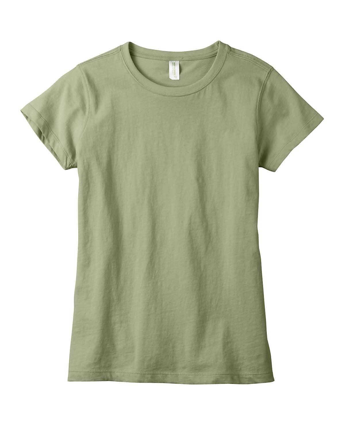 Ladies 44 oz 100% Organic cotton classic Short-Sleeve T-Shirt - BLAcK - S(D0102H7ZQYT)