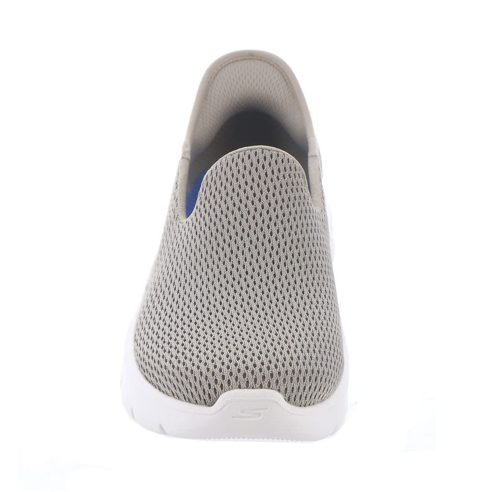 Skechers Women's Hands Free Slip-Ins Go Walk Flex-Relish Sneaker, Taupe/Blue, 6.5 Wide