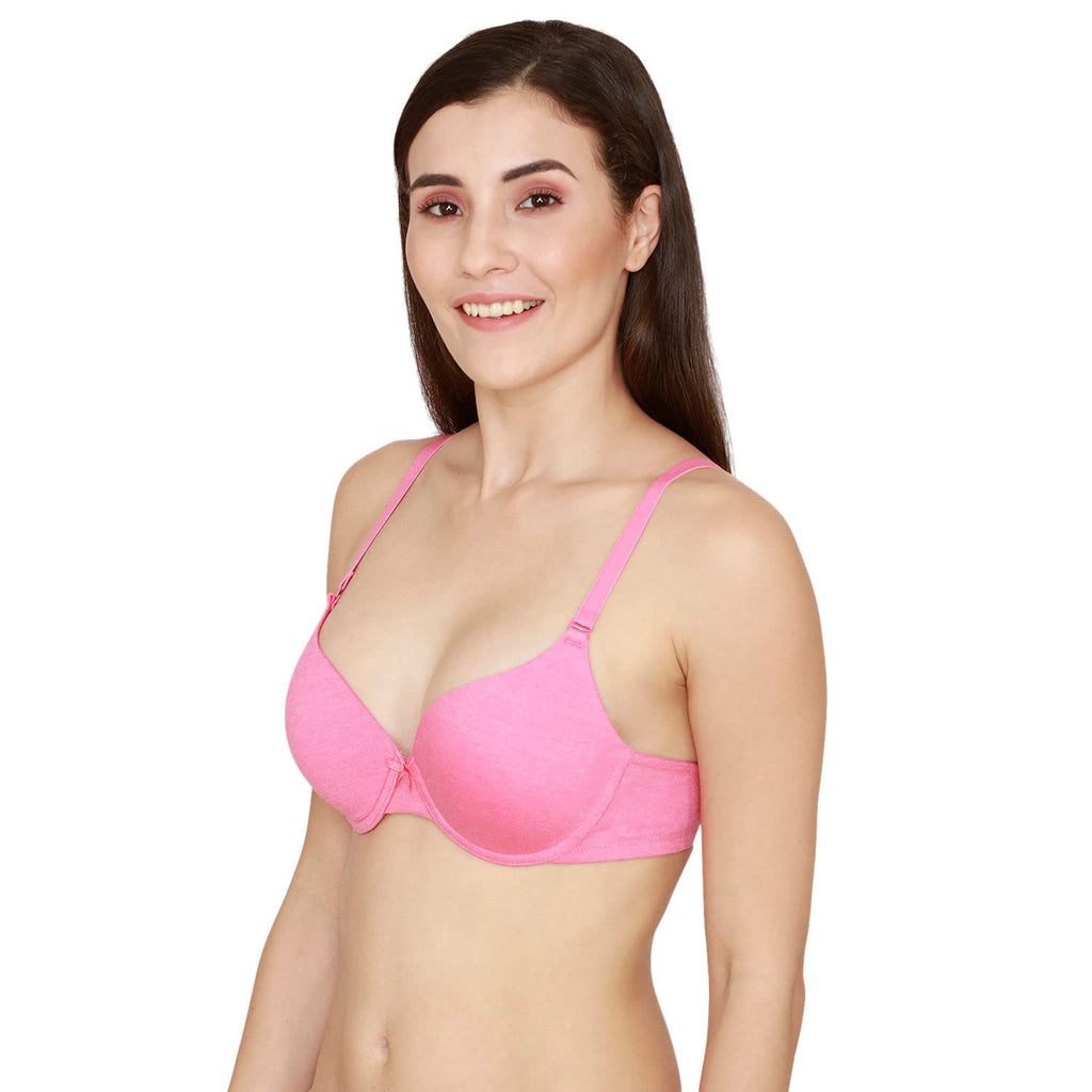 Rosaline by Zivame Womens Polyester Cotton Padded Wired Casual Medium Coverage Bra
