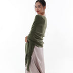 RIIQIICHY Winter Scarf for Women Green Pashmina Shawls Wraps for Evening Dresses Large Warm Soft Scarves