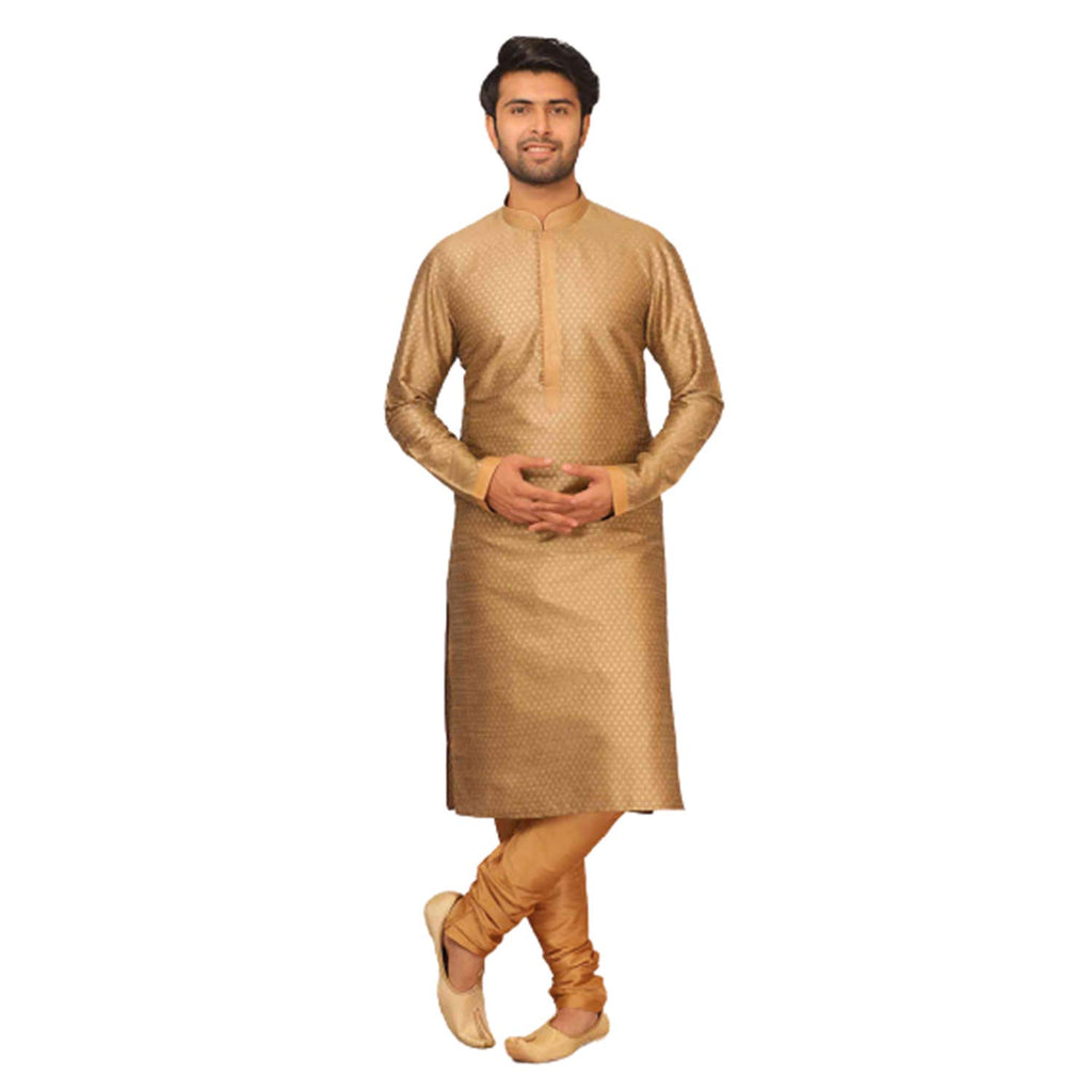 Manyavar MenS Silk Blend Other Kurta (Sosk416_Beige_Xl)
