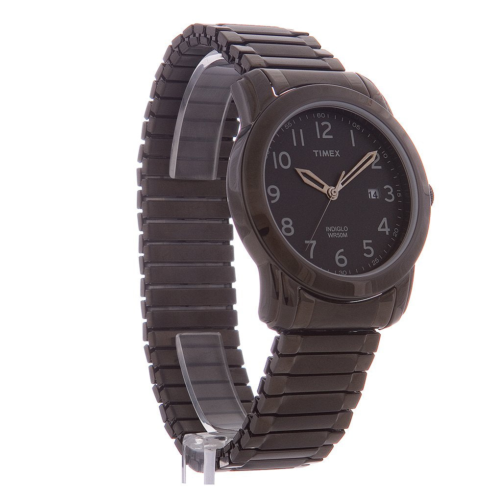 Timex Men's T2P135 Highland Street Gray Stainless Steel Expansion Band Watch