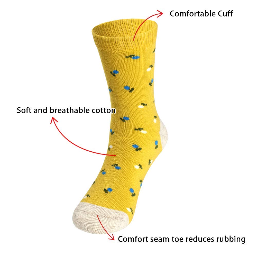 COTTON DAY 7 Days of the Week Gift Box Kids Girls Short Socks Cute Animal Floral Stripes Stars Seamless Toe 4-6 years (Size 6)