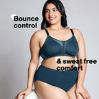 NYKD (NYB101 Cotton Non Padded & Non Wired Everyday Bra for Women | M-Frame Structure for Bounce Control with Full Coverage & Su