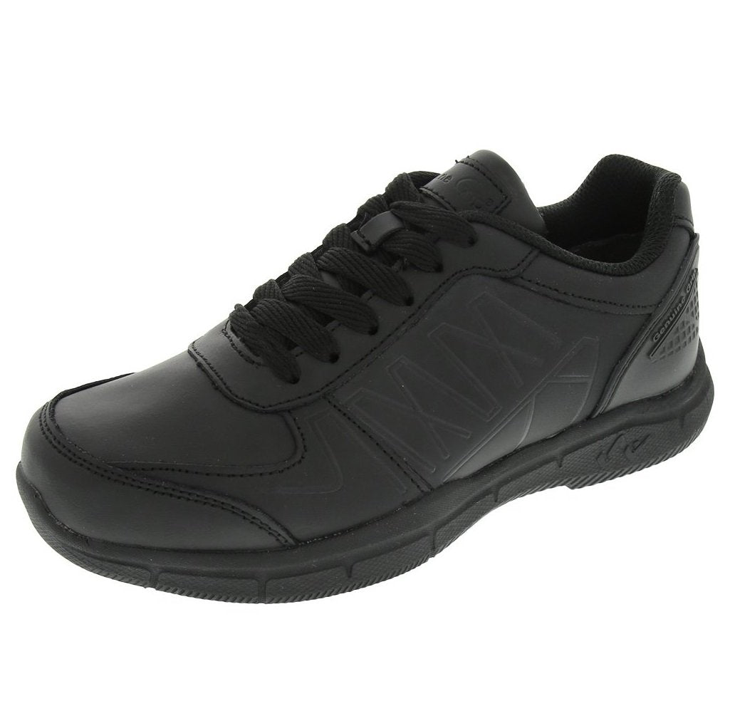 Genuine Grip 160-8M Mens Black Slip-Resistant Athletic Work Shoes - Size 8