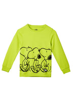 The Souled Store|Official Peanuts: Snoopy Kids and Girls Sweatshirts| Regular fit Graphic Printed| Full Sleeve|60% Cotton 40% Po