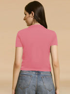 Tee Projekt Solid Stylish Casual Slim Fit Top & Tunic for Women & Girls ll College Top & T-Shirt for Women