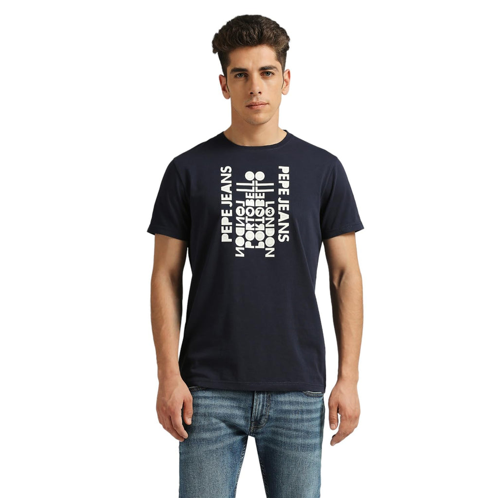 Pepe Jeans MenS Slim Fit T-Shirt (Pm509576_Navy
