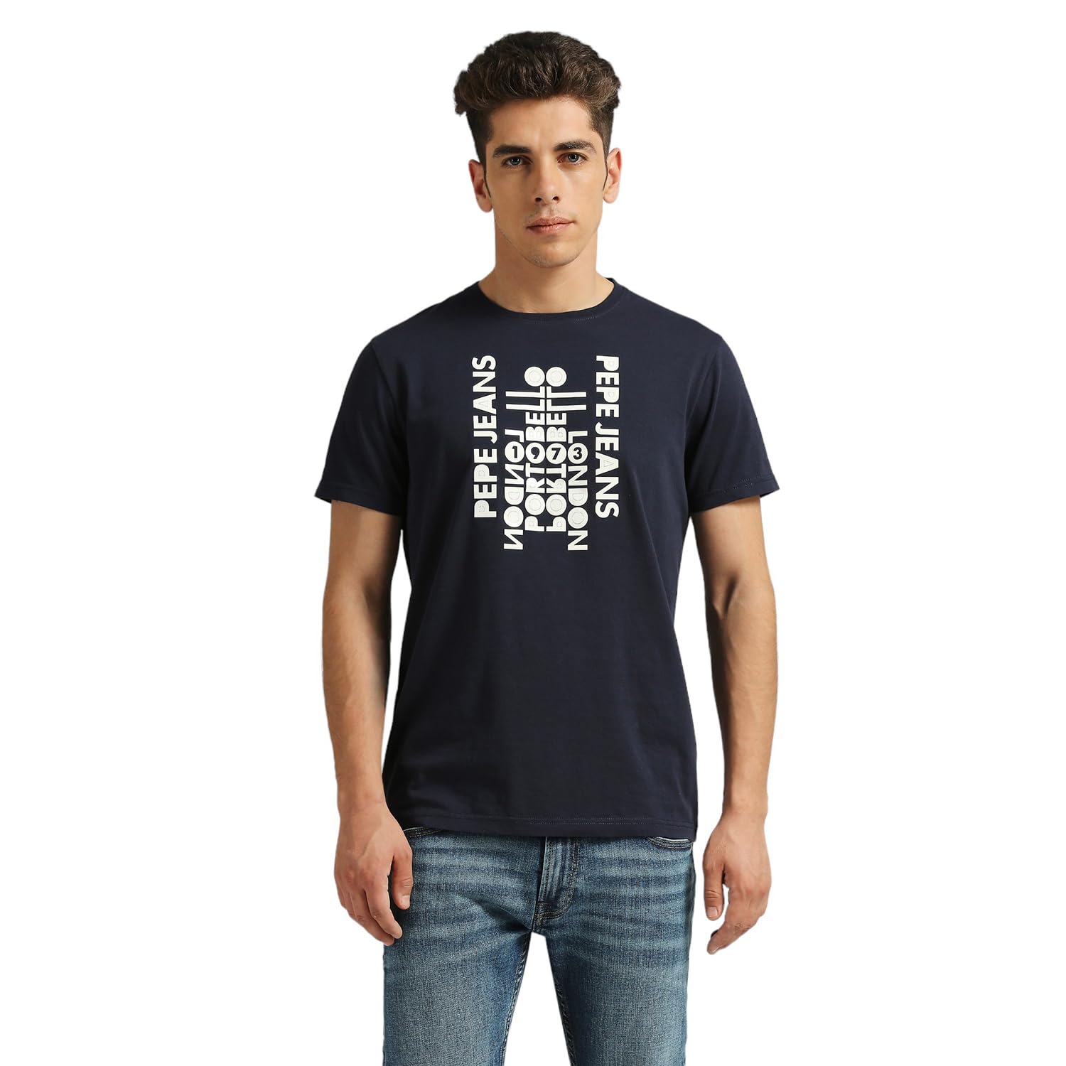 Pepe Jeans MenS Slim Fit T-Shirt (Pm509576_Navy