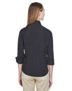 Ladies Perfect Fit34-Sleeve Stretch Poplin Blouse - LIME - S(D0102H7YE66)