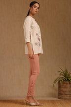 Soch Pink Cotton Solid Pant