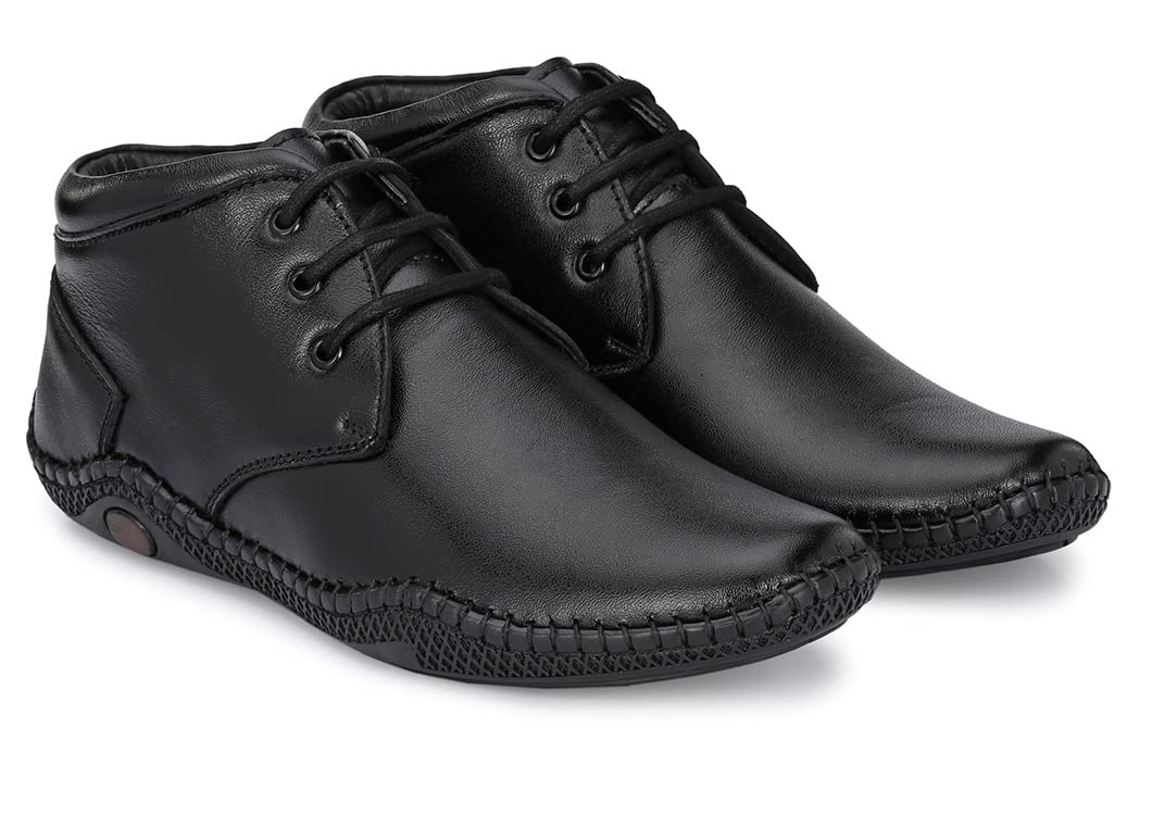 MACTREE Mens Black Genuine Leather Formal Lace Up Shoes7 UK 7