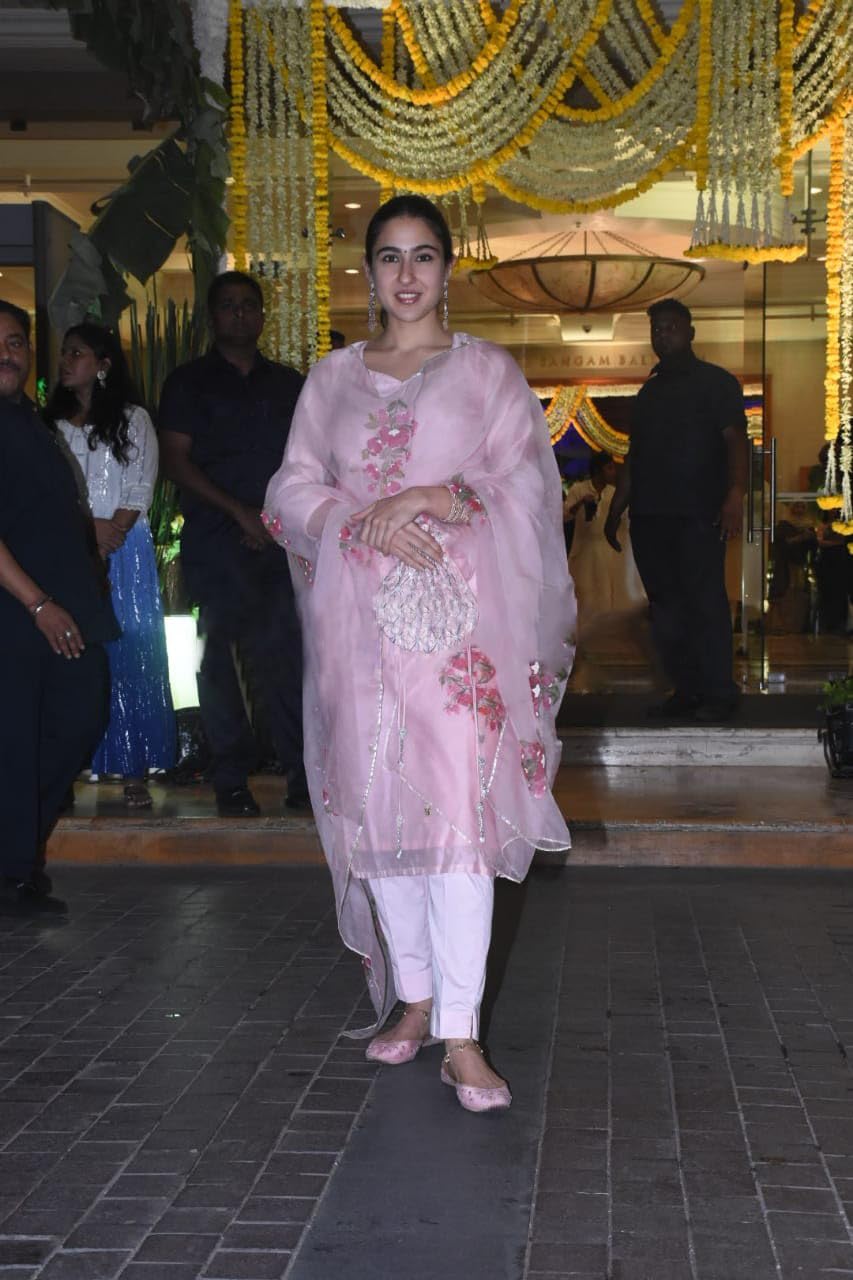 Anni Designer Women'S Organza Straight Printed Kurta With Pant & Dupatta