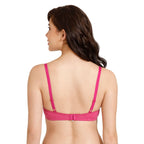 Rosaline by Zivame Womens Polyester Cotton Padded Underwire_Type.Value Casual 3/4Th Coverage T-Shirt Bra