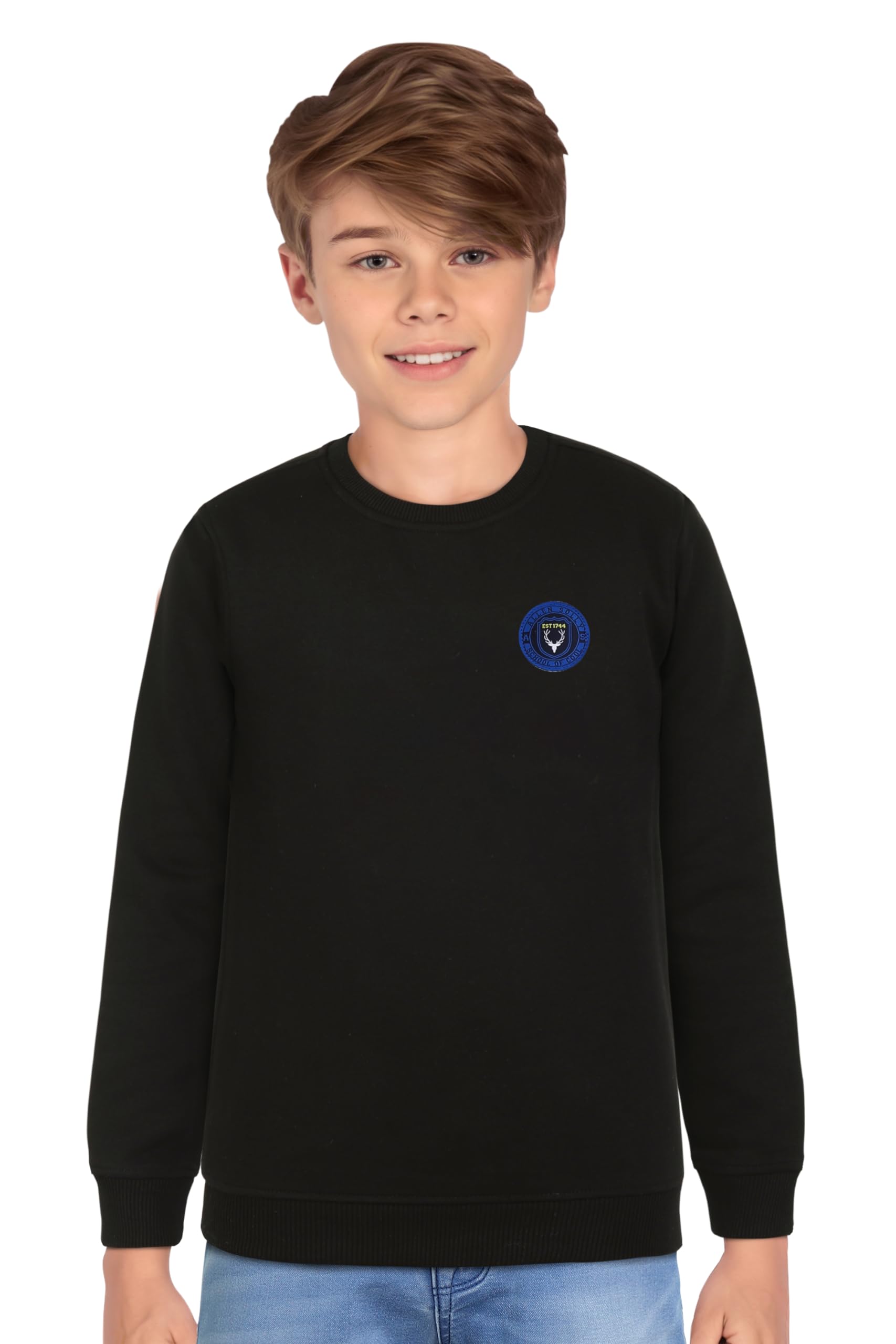 Allen Solly Boys Regular Fit Solid T-Shirt