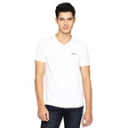 Pepe Jeans MenS Slim Fit Solid T-Shirts White