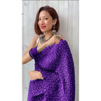 Shiv Textiles Womens Plain Pure Georgette Saree