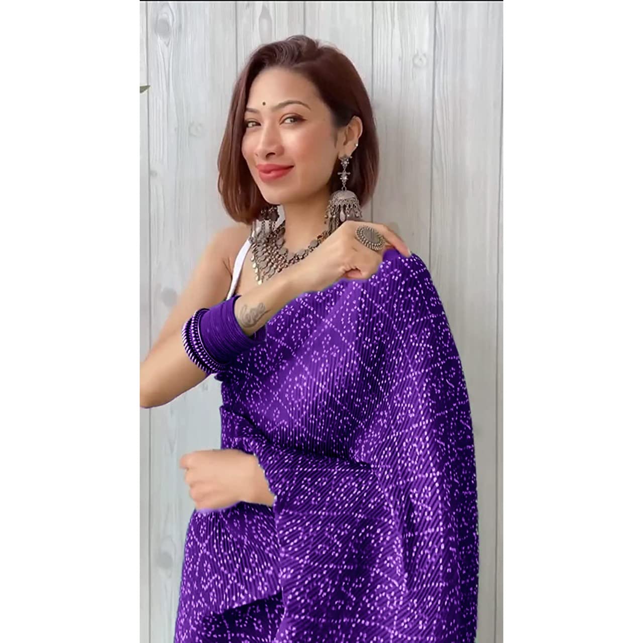 Shiv Textiles Womens Plain Pure Georgette Saree