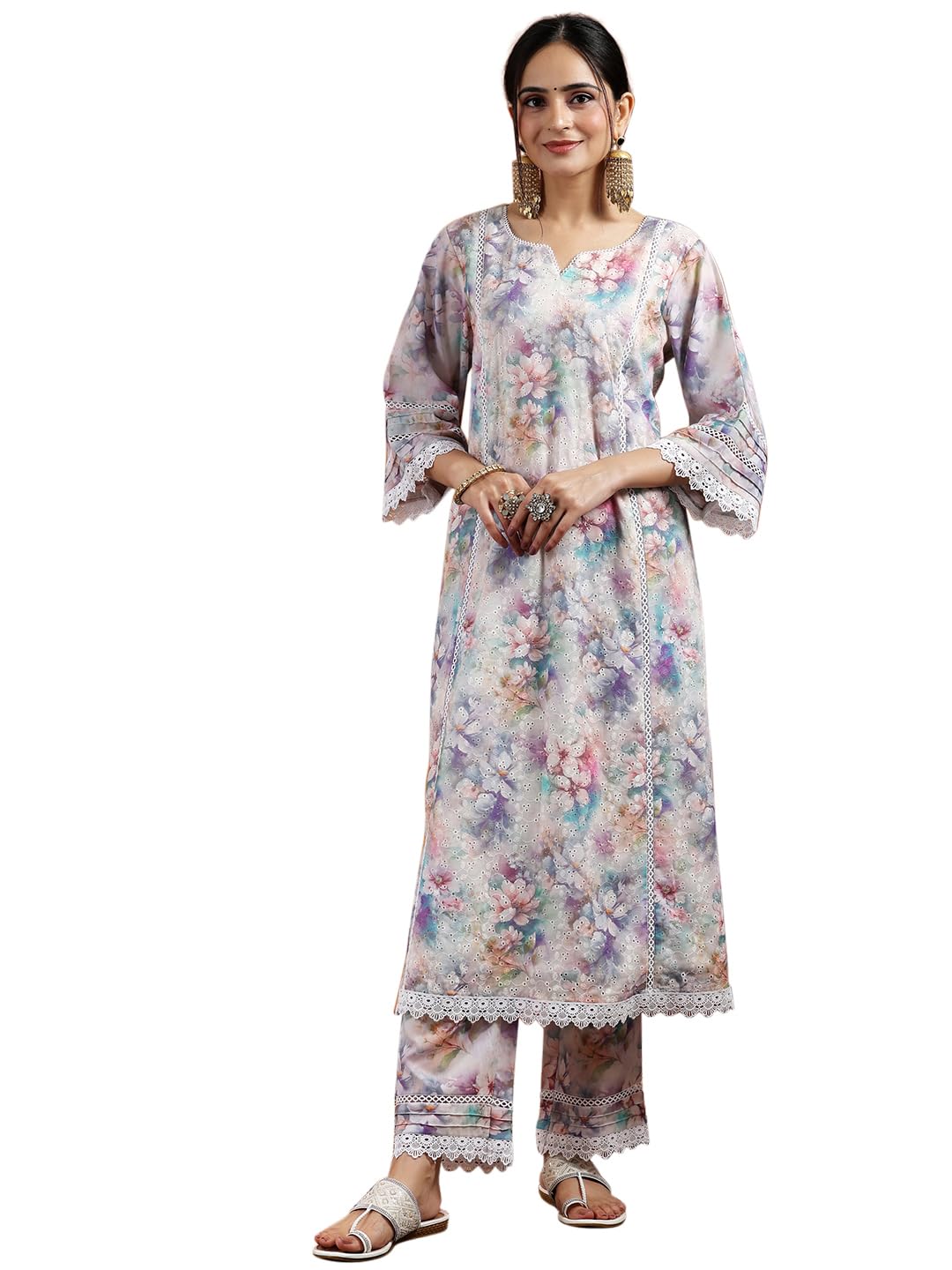 Libas WomenS Cotton Kurta Set (35587_Multi