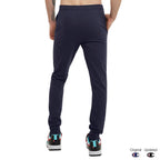 Champion Mens Joggers, Everyday Cotton, Lightweight Lounge Knit For Men, 31 Sweatpants, Navy C Patch Logo, Large US