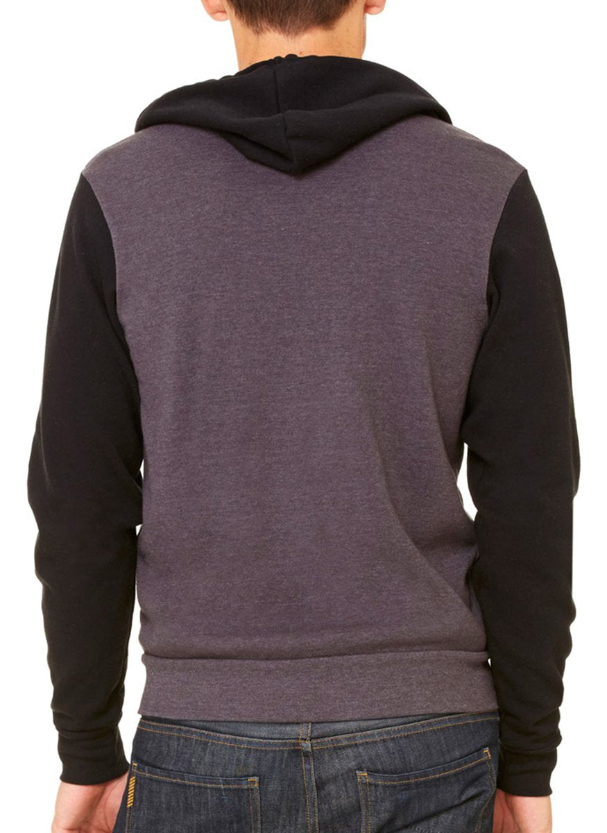 Unisex Sponge Fleece Full-Zip Hooded Sweatshirt - ASPHALT - 2XL(D0102H7WM9T)