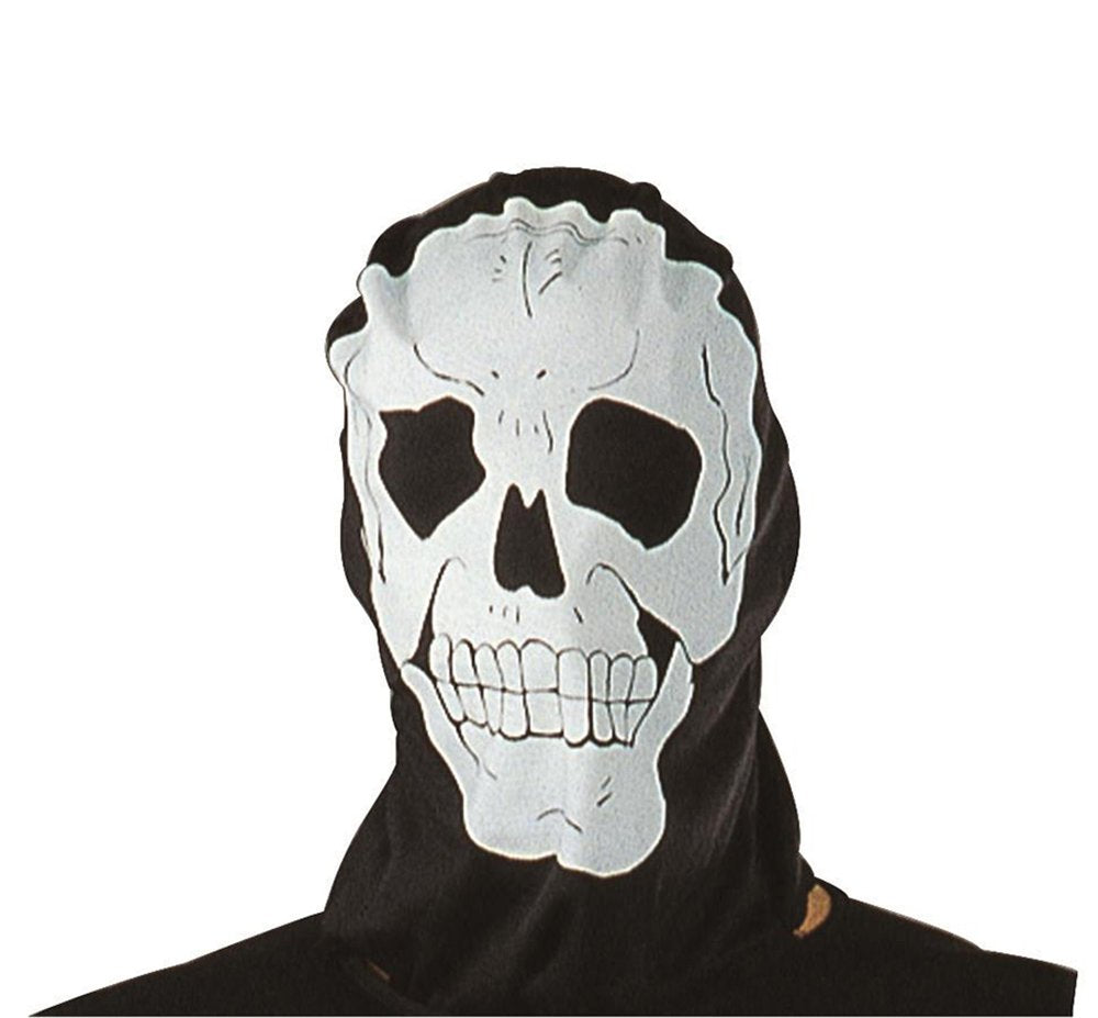 Skull Hood- Black hood w/Skull