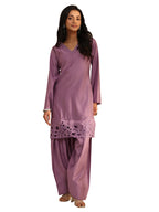 Libas Embellished Silk Blend Straight Co-Ords Set For Women (99915Xl)