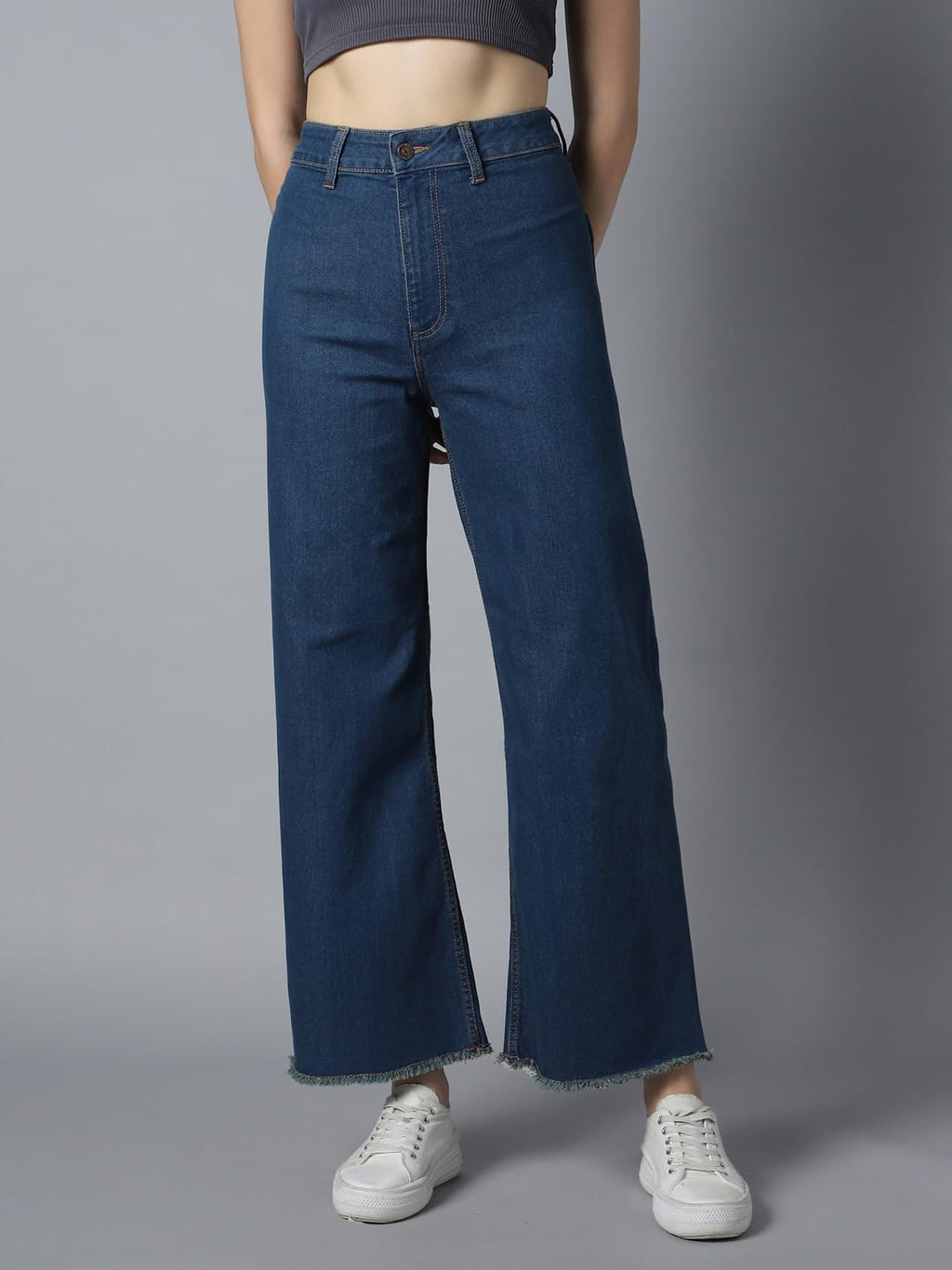 High Star Women 90 Marine Straight Fit High-Rise Stretchable Jeans