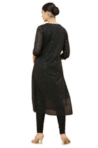 Soch Women Black Georgette Kurta