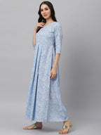 Idalia Mustard And Sage Green Cotton Kurta Set For Women