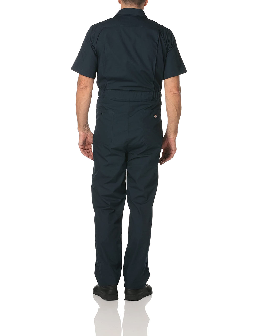 Dickies Men's Short Sleeve Coverall, Dark Navy, Medium Tall